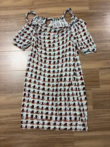 TSUMORI CHISATO 츠모리치사토 문어 패턴 올 패턴 반팔 원피스