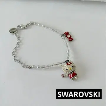 SWAROVSKI 스와로브스키 참 팔찌 헬로키티