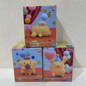 산리오 캐릭터즈 폼폼푸딩 피규어 컬렉션 전 3종 3개 세트
