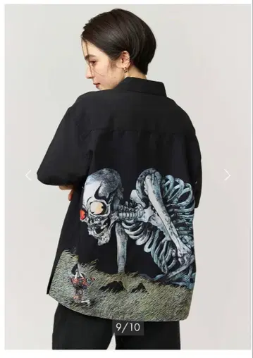 그라니프 키타로 가샤도쿠로 폴리트로 빅 실루엣 반팔 셔츠 XL 사이즈