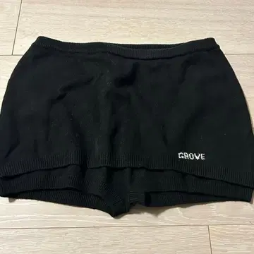 GROVE 블랙 스커트 팬츠 F 니트 스코트 미사용 새상품