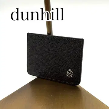 컨디션 최상 dunhill 다크 브라운 가죽 카드 케이스 명함지갑 신사