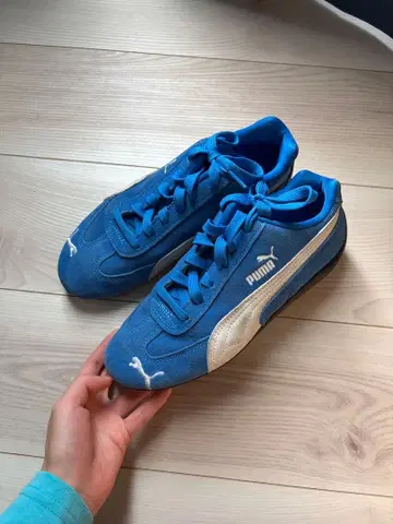 PUMA 스피도캣 파랑 스웨이드 스니커즈