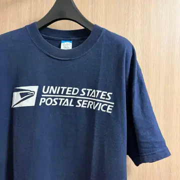 90s USPS 티셔츠 USA 기업 티 네이비 L 빈티지
