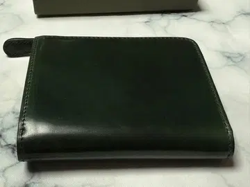 Boosters 지갑 L자 숏 월렛 쉘 코도반 다크 그린