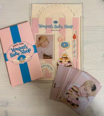 영준 Bake Shop 아크릴 키링, 포토 카드 세트