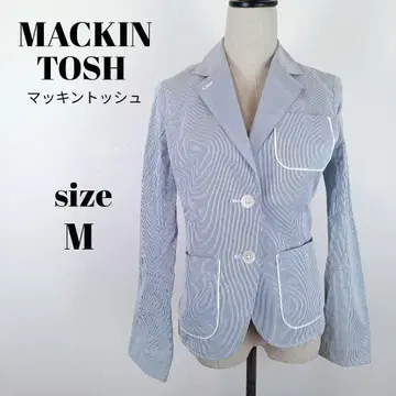 [ a2411 ] MACKINTOSH 가는 스트라이프 테일러드 자켓 38