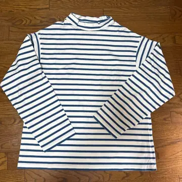 OUTIL 스트라이프 긴팔 하이넥