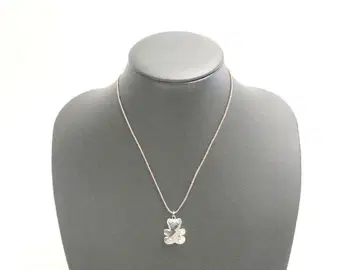스와로브스키 Swarovski 크리스탈 곰 베어 모티브 목걸이 끈
