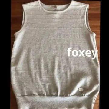 폭시 린넨 탱크탑 베스트 상의 foxey