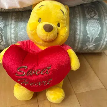 푸우 봉제 인형 sweet heart