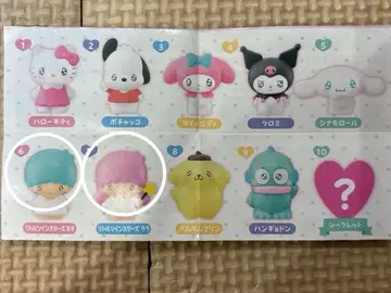 산리오 리틀트윈스타 키키 라라 피규어 하트형 케이스