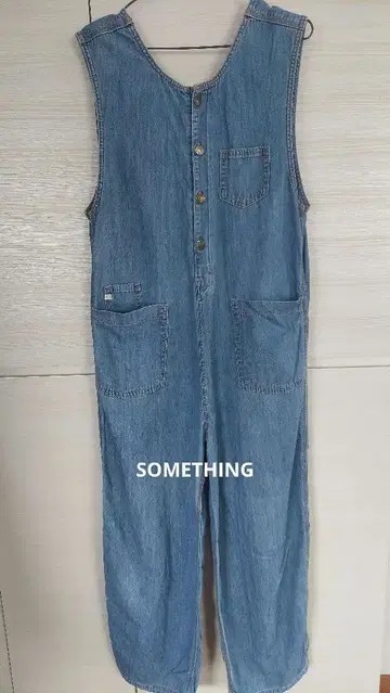 SOMETHING 살로펫 점프수트 데님 얇은 소재