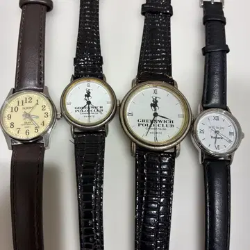 아날로그 손목시계 4세트 POLO 외