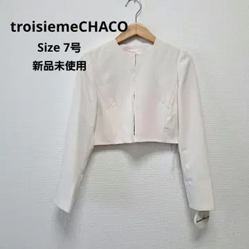 [택 포함 새상품] troisiemeCHACO 노카라 자켓 7호
