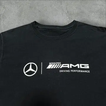 벤츠 AMG 프로모션 블랙 M 상당 t셔츠 짧은 기장 기업 로고