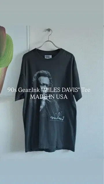 90s Gear.Ink 마일스 데이비스 티셔츠 MADE IN USA