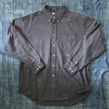 90s Tommy hilfiger 버튼 다운 셔츠 빅 사이즈