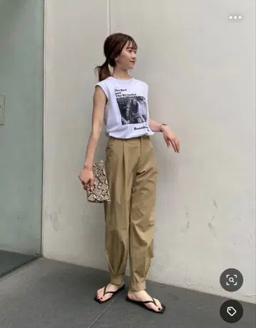 밑단 턱 조거 팬츠 카프리슈레마쥬