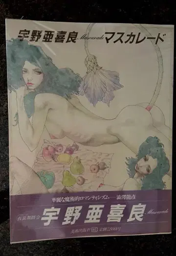 우노 아키라 마스커레이드 1982년 초판 오비 포함 대형 화집