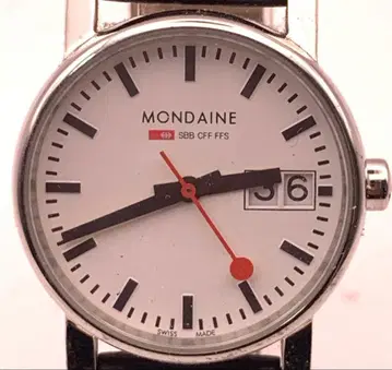 MONDAINE 몬디안 손목시계 에보 빅 데이트 스위스 철도 시계