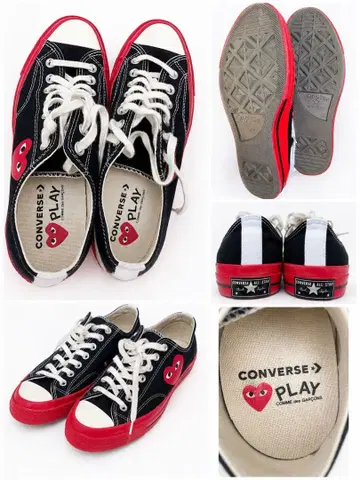 CONVERSE PLAY 블랙/레드 스니커즈