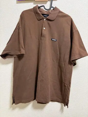 XLARGE 브라운 피케 셔츠 L 사이즈