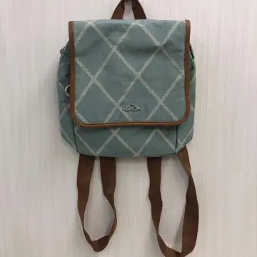 Kipling RABEA 미니 럭색 민트 블루 일부 얼룩 있음