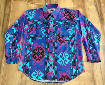 USA제 빈티지 SASSA 디자인 웨스턴 셔츠 90s