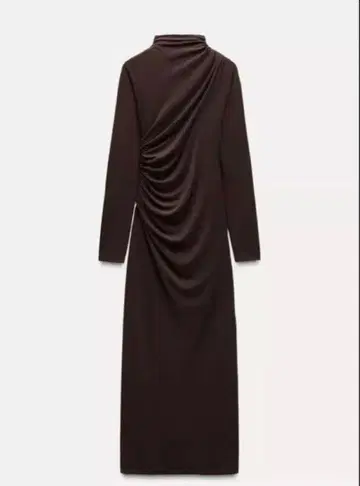 ZARA 드레이프 디테일 미디 원피스
