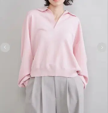 Mila Owen 시어 폴로 니트