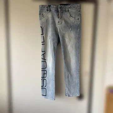 DSQUARED2 데미지 가공 스트레이트 데님 34 Skater Jean