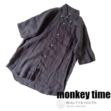 UNITED ARROWS Monkeytime 반팔 린넨 셔츠 S