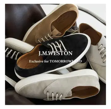 J.M.WESTON 1938 테니스 스웨이드 스니커즈 블랙 6