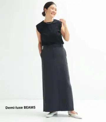 Demi-luxe BEAMS .M 로우웨스트 여성 스커트