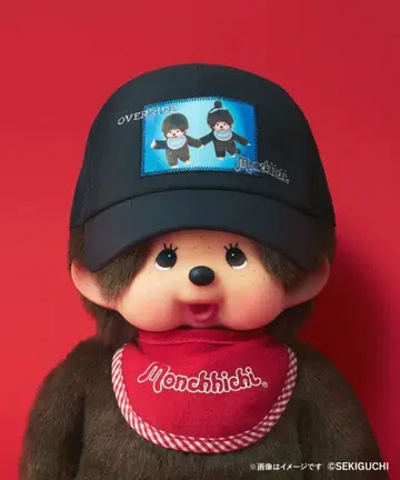 OVERRIDE x Monchhichi 메쉬 CAP 블랙 몽치치