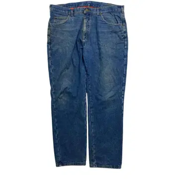 90s L.L.Bean 안감 플란넬 데님 W41 빅 루즈 배기 빈티지