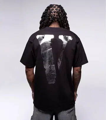 VLONE T셔츠 실버