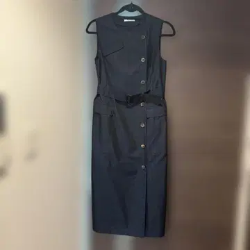 Aquascutum 네이비 트렌치 원피스