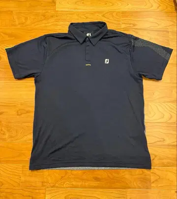 풋조이 FootJoy 남성용 골프웨어 네이비 반팔 피케 셔츠 XL