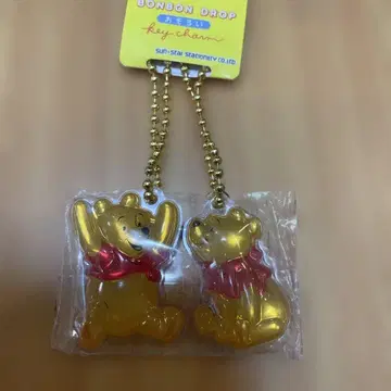 봉봉 드롭 커플 키 참 키링 푸우 통통