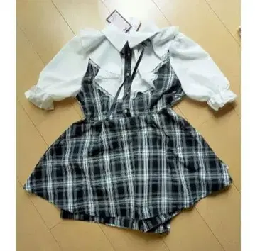 L 사이즈 셋업 체크 무늬 지뢰계 양산계 시마무라 블라우스 팬츠