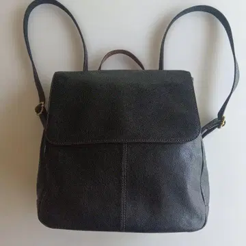 FOSSIL 블랙 가죽 백팩