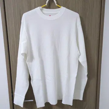 Hanes 써멀 탑 긴팔 화이트
