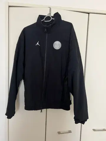 PSG x Jordan 블랙 자켓 메쉬 패널 팬츠 셋업