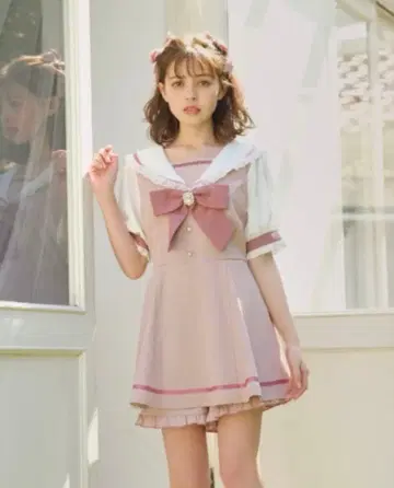 LIZLISA 반팔 세일러 카라 셋업