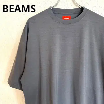 [ 컨디션 최상 ] 빔즈 워셔블 울 T셔츠 그레이 M BEAMS