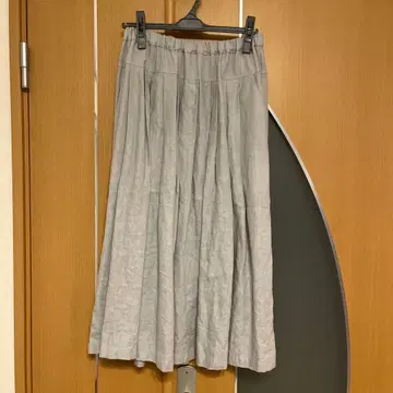 peek a boo 린넨 롱 스커트