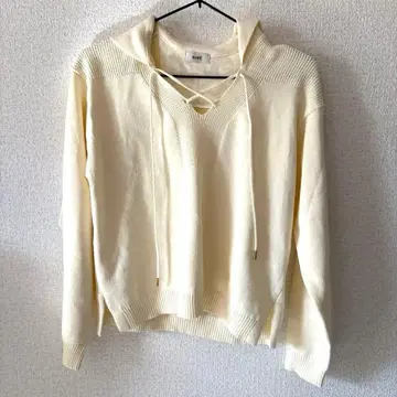 로페 ROPE 24SS 세일러 카라 니트 니트 스웨터 F 아이보리