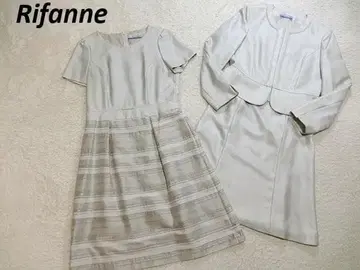 컨디션 최상 RIFANNE 스커트 원피스 셋업 수트 베이지 11